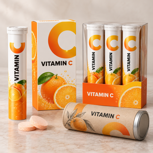 Tabletas Efervescentes de Vitamina C de Marca Privada OEM, 1000 mg, 20 Tabletas, Suplemento para el Apoyo Inmunológico, Fórmula Personalizada, Logotipo Personalizado - Product Image 5
