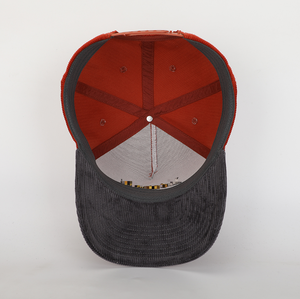 Gorras Snapback Unisex de Pana de 5 Paneles con Logotipo Rojo Personalizado de Alta Calidad, Ajustables, Deportivas, Casuales, para Uso en Exteriores, con Logotipo en Múltiples Posiciones, Bajo Perfil - Product Image 5