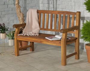 Banco de madera de Acacia moderno de primera calidad, muebles de exterior duraderos para Garden Park Courtyard, hoteles hechos a mano en Vietnam - Product Image 3