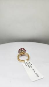 Modern 14K Natural Diamond Ladies Ring SI Purity H Color 0.8ct 1.5ct Fancy <b>Light</b> Stone Rhodium Plated Luxury Net 3.53g for - Product Image 4