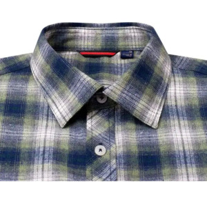 Chemises en flanelle personnalisées par le fabricant, 100% coton, manches courtes, coupe courte, à carreaux, boutonnées pour hommes - Product Image 3