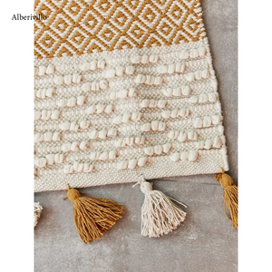 มอร็อกโกพรมสําหรับห้องนอนหอพักห้องนอนโบฮีเมียนพรมพื้นที่ลื่นรูปแบบเรขาคณิต Boho ปักห้องน้ํา - Product Image 2