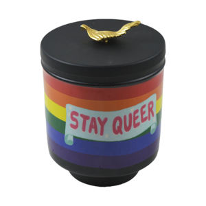 Vela Aromática de Lavanda LGTBQ de Alta Calidad en Frasco de Vidrio con Regalos Metálicos para Hombres y Mujeres, Frasco de Cera para Decoración de Bodas, Hogar y Fiestas - Product Image 6