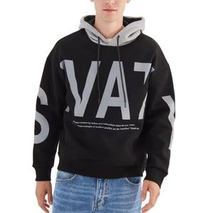 Pull à capuche doux et confortable en coton mélangé pour homme, coupe décontractée, idéal pour l'entraînement en salle de sport et l'utilisation décontractée. - Product Image 1