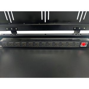 Stazione di ricarica a pavimento per 12 dispositivi con protezione da sovratensione, carrello di ricarica per laptop e tablet per uso in aula o ufficio - Product Image 6