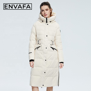Abrigo Largo Acolchado de Invierno para Mujer, de Alta Calidad, con Capucha, Impermeable, Chaqueta de Esquí Gruesa y Cálida con Cinturón, Ropa Exterior de Moda - Product Image 5