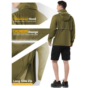 New Fashionable Long Sleeve Custom Design Men's Windbreaker <b>Jacket</b> with Stand Collar Canvas Fabric Reasonable Price - Product Image 4