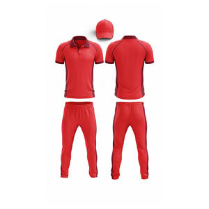 Maillot de cricket personnalisé avec logo par sublimation, professionnel |   Tenue complète d'équipe de cricket pour hommes, femmes et jeunes : polo et pantalon - Product Image 1