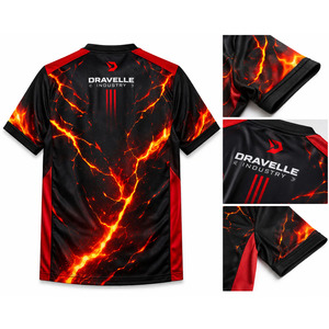Camiseta Deportiva Personalizada con Impresión por Sublimación, Transpirable, de Malla de Poliéster, para Equipos, Clubes y Marcas, Industria Dravelle - Product Image 5