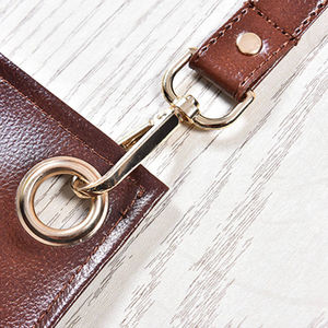 Tablier en cuir noir fait main pour barbier, en cuir de vache véritable avec sangle réglable, tablier en cuir pour salon - Product Image 4