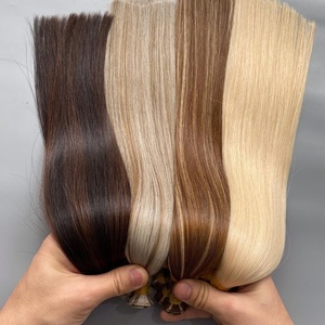 Extensions de cheveux Remy vietnamiens soyeux non traités de haute qualité en gros, tissages simples noués à la main avec services ODM/OEM - Product Image 5