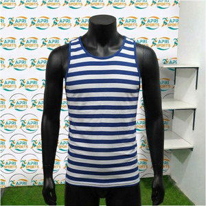 Débardeur de fitness pour hommes à séchage rapide, en maille unie, imprimé, pour musculation, personnalisé, en coton et élasthanne respirant - Product Image 2