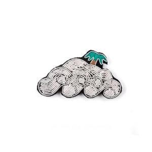 เข็มกลัดปักลายทองคำรูปทรงหม้อหุงต้ม งานปักมือ 3 มิติ น่ารัก คุณภาพดีเยี่ยม งานฝีมือปักมือคุณภาพสูงสุด - Product Image 4