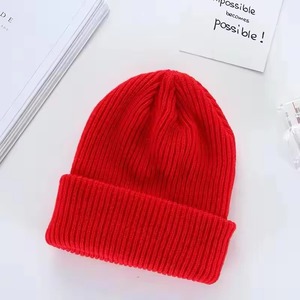 Juego de 2 Gorros de Punto para Hombre y Mujer, Color Sólido, Color y Logotipo Personalizables, 100% Acrílico, Bufanda y Gorro Cálidos para Otoño/Invierno - Product Image 3