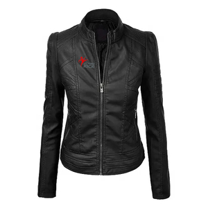 Chaqueta Varsity de Invierno para Mujer, Chaqueta Personalizada, Chaqueta Varsity Corta de Cuero Transpirable con Forro Polar para Mujer - Product Image 1