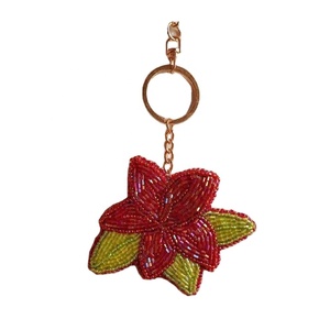Glass Beaded Flower Bag Charm <b>Key</b> <b>Chain</b> Hold to <b>Keys</b> or Bag Charm Hand Embroidery Beaded <b>Key</b> <b>Chains</b> for Purse Accessory Keychain - Product Image 1