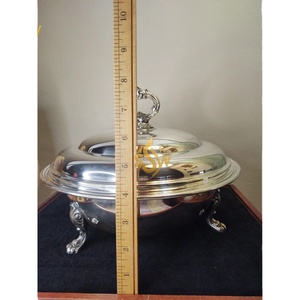 Plato de cazuela para servir comida de mesa de forma redonda más vendido, última llegada, artículos decorativos para fiestas, vajilla, olla caliente para comida - Product Image 1