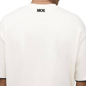 Camiseta de hombre con bolsillo de ribete en contraste, corte relajado, algodón, estilo urbano, fabricación OEM ODM de marca privada - Product Image 5