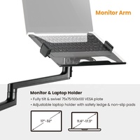 MDS11-2 Studio tout-en-un autonome pour diffusion en direct mobile avec support multi-appareils, anneau lumineux LED, support de micro sur perche et support pour ordinateur portable