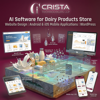 Website Design AI Software for Dairy products Store Android iOS Mobile Applications WordPress Shopify Plugin AI ERP CRM Software
