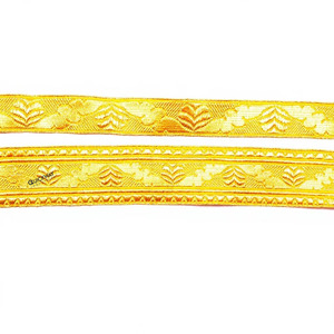 Dentelle en fil doré Mylar faite à la main et personnalisée avec perles et décorations en fil pour uniformes - Product Image 6