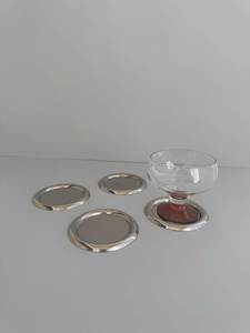 Unique Handmade Metal <b>Coasters</b> with Elegant Finish for Luxury Dining Table Decoration and Gift Giving - Product Image 2