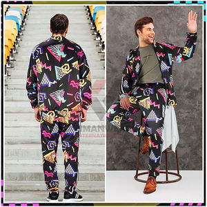 Ensemble survêtement coupe-vent brodé personnalisé pour homme – Hoodie décontracté coupe ample et pantalon de jogging – Fournisseur d'usine - Product Image 6