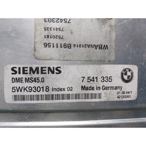 Module de commande moteur d'occasion GENUINE 7541335 pour BMW Série 5 E39, E60, E61 2000-2007 - Product Image 4