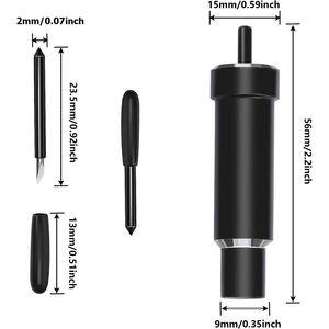 Set di 5 Lame Industriali a Punta Profonda per Explore Air, Tagliano Materiali fino a 1,5 mm di Spessore - Product Image 3