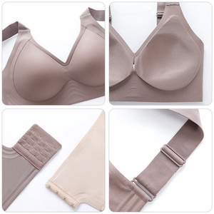 Soutien-gorge sans armatures pour femme, coupe pleine, couleur unie, confortable, dos nageur, maintien optimal, lavable en machine - Product Image 6