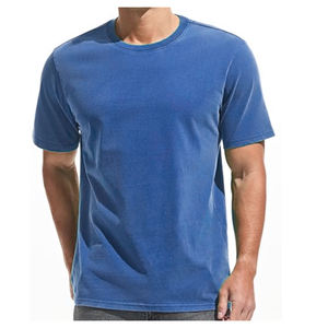 Camiseta de Hombre Vintage Lavada, Corte Regular, Cuello Redondo, Manga Corta, 100% Algodón Pesado, Estilo Urbano, Posición del Logotipo Frontal, 220g, OEM - Product Image 5