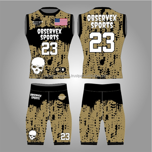7v7 Uniform <b>Compression</b> Fit 7on7 Custom Made High Quality Flag Football Uniforms Breathable Best Sublimated - Product Image 1