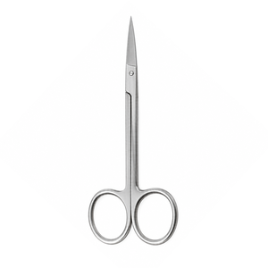 Stainless Steel Manicure Scissors Right-Handed Foldable Manual Straight Blade Sharp Tip Handle Durable <b>Cuticle</b> <b>Trimmer</b> for - Product Image 1