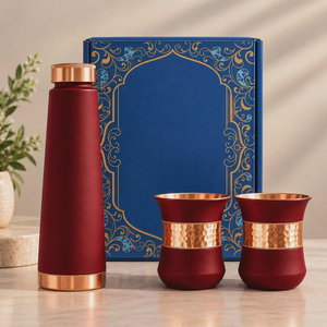 Handmade Copper <b>Water</b> Storage <b>Container</b> with Brass Tap Traditional Copper <b>Water</b> Dispenser for Home Kitchen Restaurant - Product Image 3