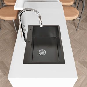 Lavello da cucina a incasso singolo in acciaio inossidabile 27x19 pollici, design Farmhouse profondo (solo lavello, non spedibile) - Product Image 2