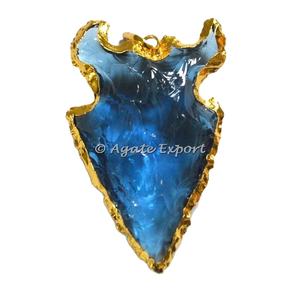 Piedra semipreciosa Artesanía Forma de águila Coloridas puntas de flecha de obsidiana | Proveedor de puntas de flecha de ágata punta de flecha semipreciosa - Product Image 5