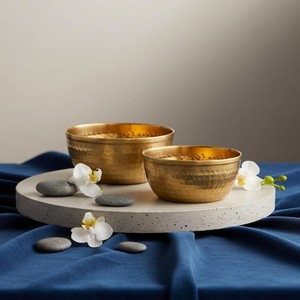 Bol en laiton écologique conçu pour le service alimentaire réutilisable, la cuisine durable et la décoration moderne de la maison - Product Image 6