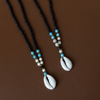 Collier de perles mignon fait à la main avec pendentif Sigay Shell cadeau de Bali