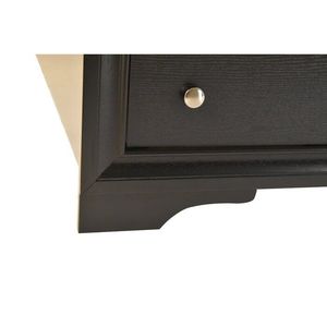 Letto matrimoniale in legno stile tradizionale con contenitore, colore nero - Product Image 6