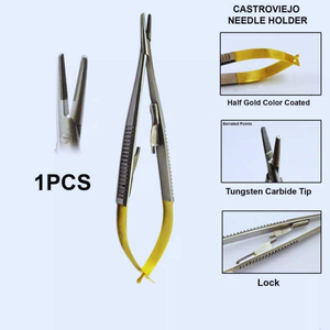 Ensemble d'instruments chirurgicaux dentaires manuels de haute qualité approuvés CE pour la chirurgie parodontale, en acier inoxydable allemand, autoclavable - Product Image 3