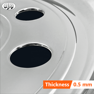 Couverture de roue arrière pour camions/autobus européens, 1 pièce, 195 pouces, en acier inoxydable T304, pour remorque de Bus - Product Image 6