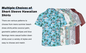 เสื้อฮาวายชายหาดลายดอกไม้พิมพ์ลายตามสั่ง แขนสั้น ติดกระดุม เสื้อสำหรับวันหยุดฤดูร้อน รับผลิตแบบ OEM ODM ขายส่ง - Product Image 6