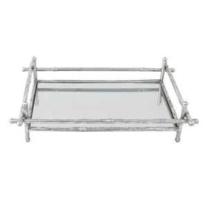 Wholesale Handcrafted Modern Decorative High Quality Natural <b>Marble</b> Serving <b>Tray</b> with Metal Handles Durable - Product Image 5