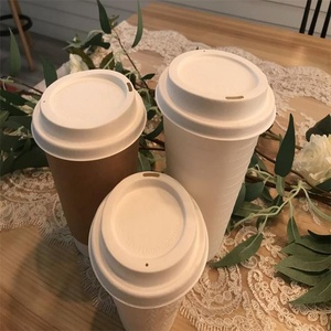 ฝาครอบแก้วกาแฟแบบใช้แล้วทิ้ง ดีไซน์ทันสมัย ทรงโดม พร้อมรูสำหรับดูด สำหรับแก้วเครื่องดื่มกระดาษขนาด 80 มม. ใช้สำหรับเครื่องดื่มแบบนำกลับบ้าน - Product Image 3