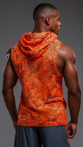 Chaleco Deportivo de Punto con Capucha para Mujer, Sin Mangas, con Bolsillos, para Gimnasio y Entrenamiento Muscular - Product Image 5