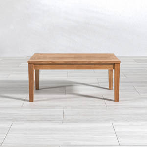 โต๊ะกลางไม้สักทำมือ ทนทาน เป็นมิตรกับสิ่งแวดล้อม สไตล์โมเดิร์นมินิมอล สำหรับวิลล่าร่วมสมัยและระเบียงโรงแรม - Product Image 6