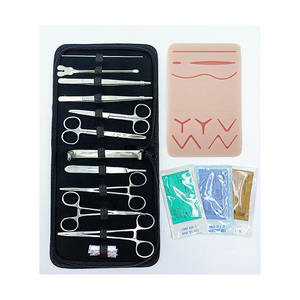 Kit d'entraînement en silicone à 3 couches avec 14 plaies, 10 m de fil et kit d'outils – Produit chirurgical pour premiers secours – Kits de suture - Product Image 1