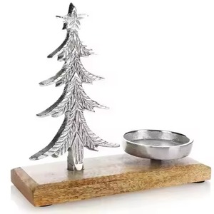 Support de bougie chauffe-plat vintage en métal pour des présentations décoratives de bougies, tables de repas festives et accessoires de maison saisonniers - Product Image 5