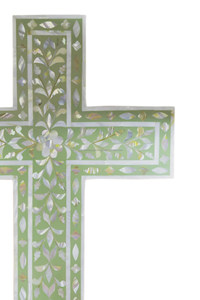 Cruz de madera de calidad perfecta con Cruz colgante de pared tallada a mano Cruz de madera creativa de lujo regalo de boda decoración de granja moderna - Product Image 5