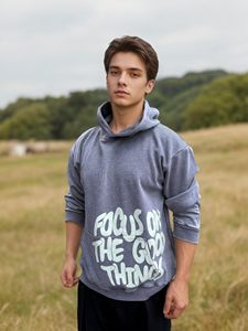 Sudadera con Capucha Gráfica Vintage Gótica para Hombre, Lavado Ácido, 100% Algodón, Oversize, Estilo Urbano, Hip-Hop, Holgada, Unisex - Product Image 6